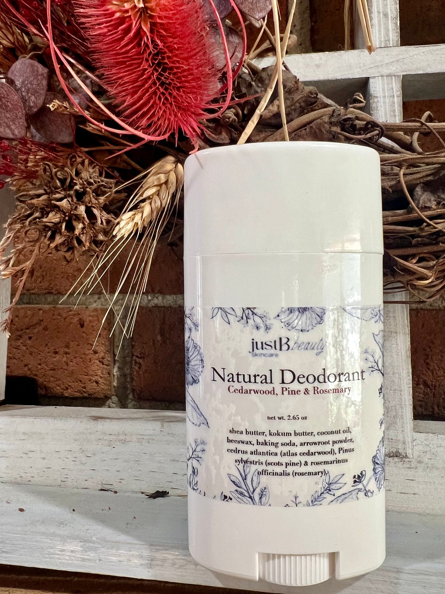 Natural Deodorant- Cedarwood, Pine & Rosemary